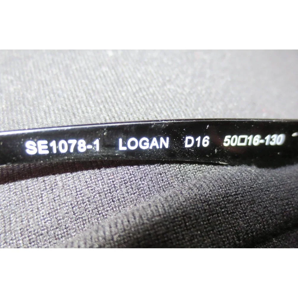 Skechers Logan SE1078-1 Rectangular Eyeglass Frames Black Orange 50-16-130 SKX